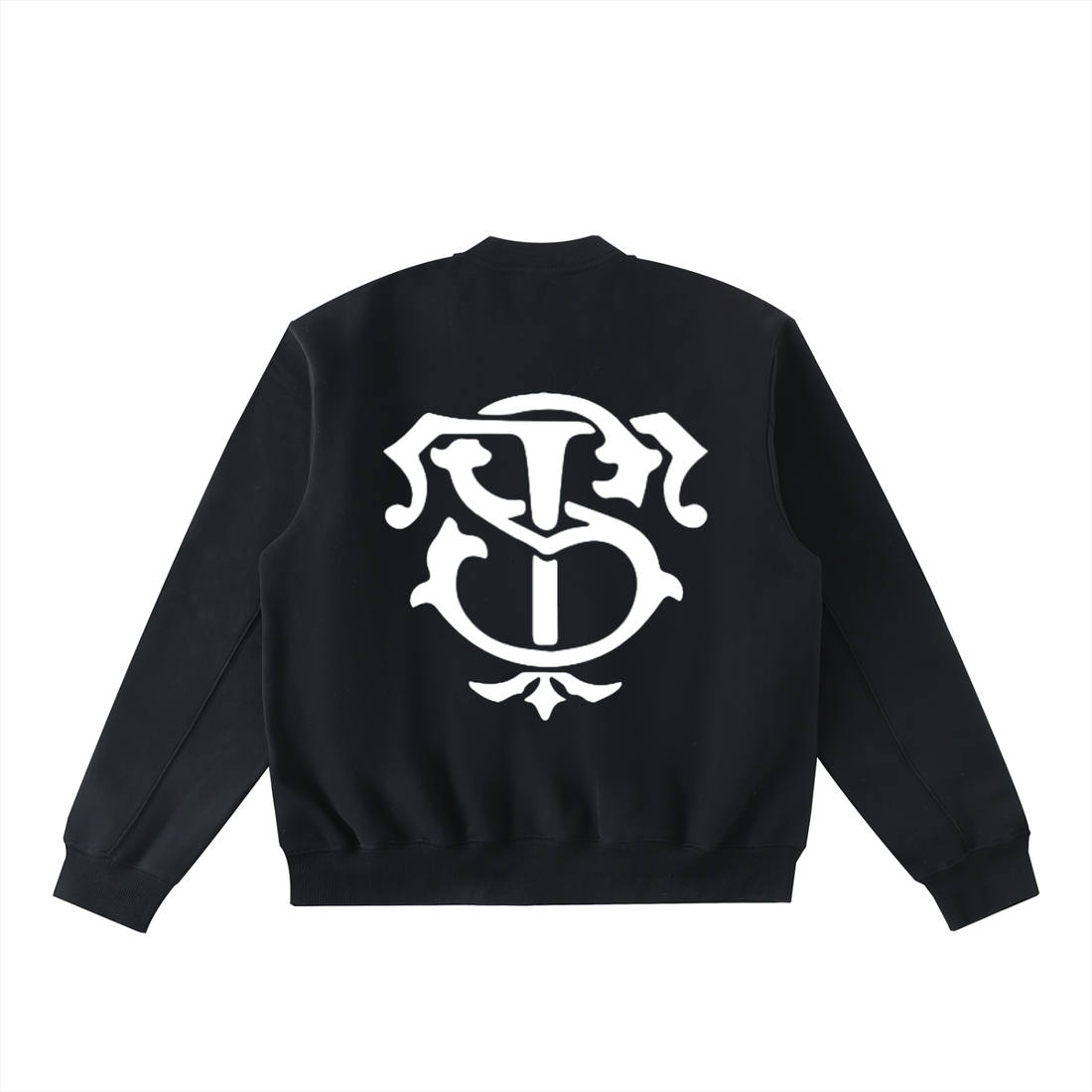 Essential Zip-Up Fleeced Varsity Jacket