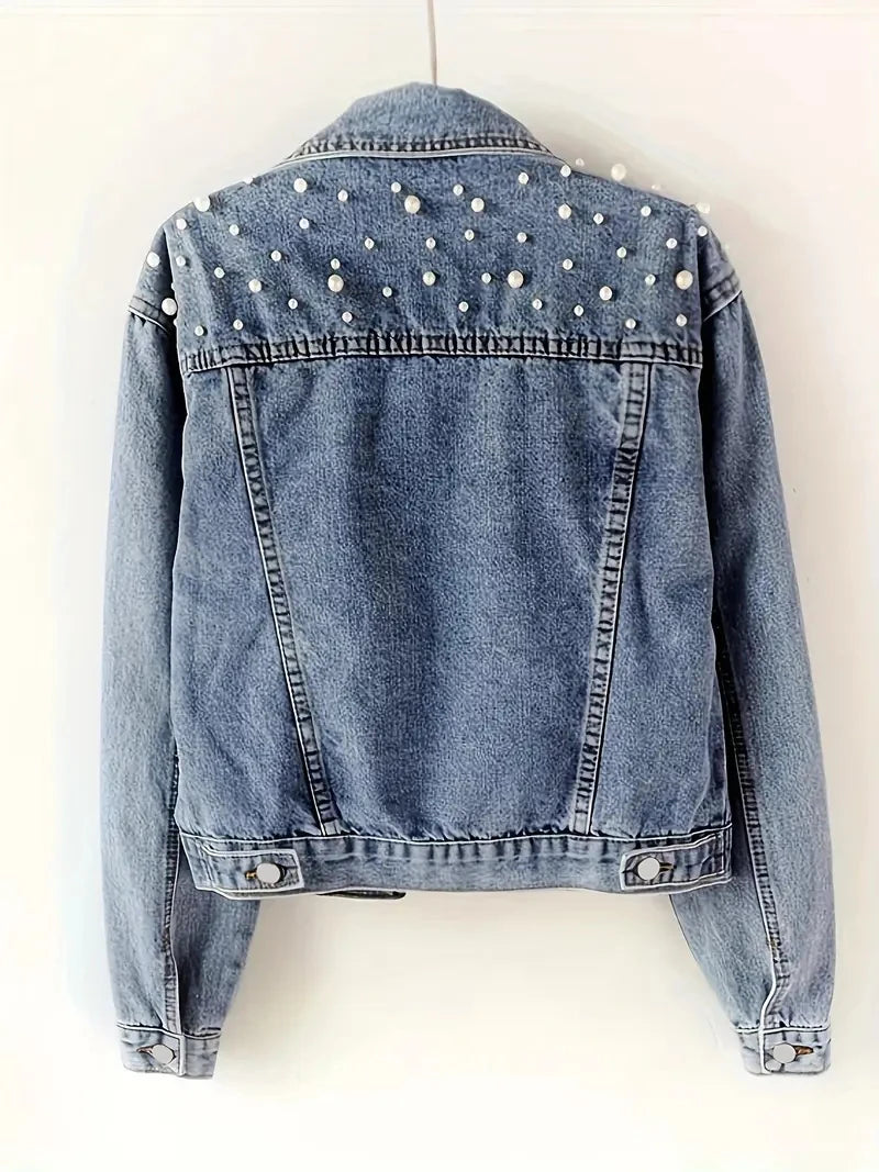 Pearl Stretch Denim Jacket