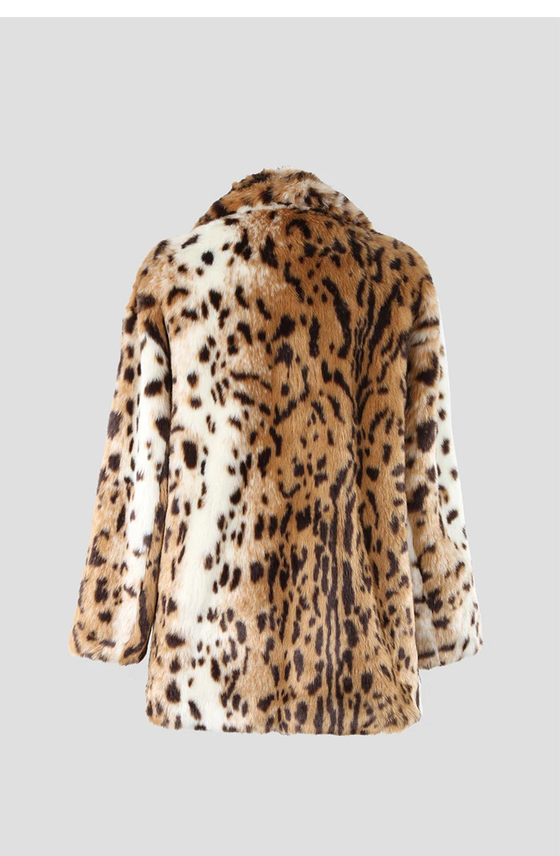Leopard Faux Fur Coat