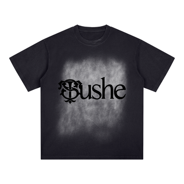 Square Patch Monkey Washed T-Shirt