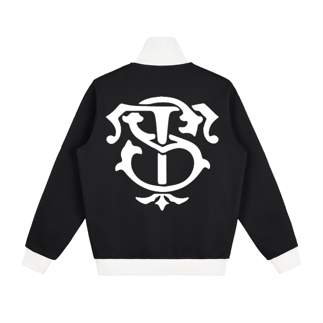 Contrast Side Stripe Fleece Track Jacket